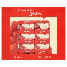 Lichfields Strawberry Jam Individual Portions 20x20g