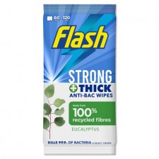 Flash Anti Bacterial Wipes Eucalyptus 120 per pack