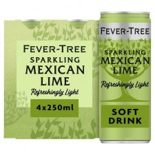 Fever Tree Sparkling Mexican Lime 4 x 250ml