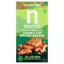 Nairns Gluten Free Oats Apple and Cinnamon Biscuit Breaks 160g