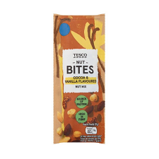 Tesco Cocoa and Vanilla Flavour Nut Bites 25G