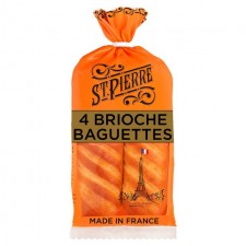 St Pierre 4 Brioche Soft Baguettes 340g