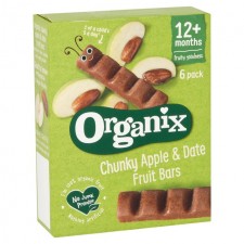 Organix Chunky Apple and Date Fruit Bars 12+ Months 6 x 17g