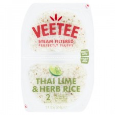 Veetee Heat and Eat Thai Lime and Herb Rice Pots 2 x 125g