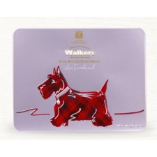 Walkers Highland Scottie Dog Icon Tin with 14 Shortbread Shapes 150g