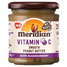 Meridian Vitamin C Smooth Peanut Butter With Blackcurrant 160g