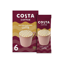 Costa Salted Caramel Latte Coffee 6X17g
