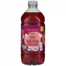 Marks and Spencer No Added Sugar Double Strength Summer Fruits Squash 750ml