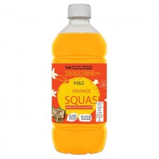 Marks and Spencer No Added Sugar Double Strength Orange Squash 750ml