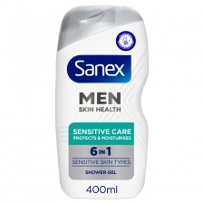 Sanex Men Skin Health Sensitive Care 6 in 1 Shower Gel 400Ml