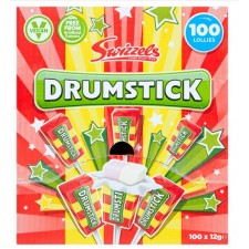 Retail Pack Swizzels Drumstick Case of 100