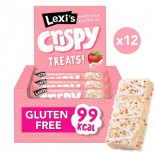 Lexis Crispy Treat Strawberry and White Choc Multipack 12 x 25g