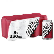 Dr Pepper Zero 8 x 330ml Cans