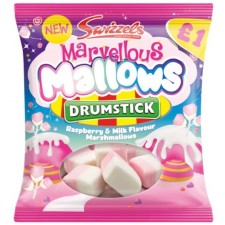 Retail Pack Swizzels Marvellous Mallows Drumstick Case of 12 x 110g