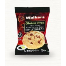 Walkers Gluten Free Chocolate Chip Shortbread Rounds 60 x 30g Snack Packs