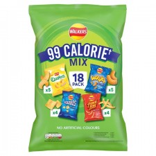 Walkers 99 Calorie Mix Crisps 18 Pack 
