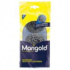 Marigold Scrunchie Stainless Steel Scourers 3 per pack