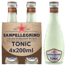 San Pellegrino Oakwood Tonic Water 4x200ml Glass Bottles