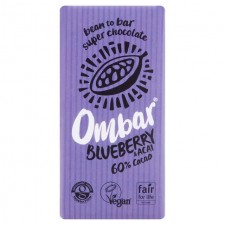 Ombar Acai and Blueberry Raw Vegan Chocolate Bar 35g