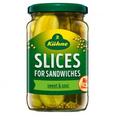 Kuhne Pickled Gherkin Slices 330g
