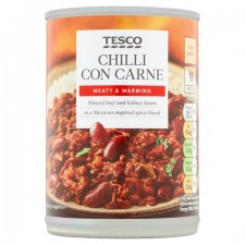 Tesco Chilli Con Carne 392g can