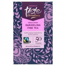 Sainsburys Taste the Difference Darjeeling 50 Tea Bags