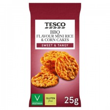 Tesco BBQ Flavoured Mini Rice and Corn Cakes 4X25g
