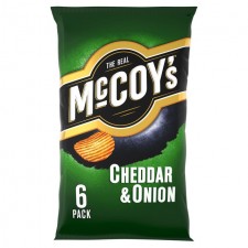 McCoys Cheddar and Onion 6 Pack 