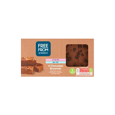 Sainsburys Free From Brownies 4 Pack