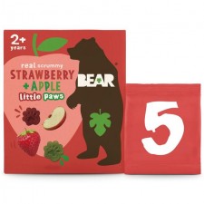 Bear Little Paws Strawberry and Apple Flavour 5 x 20g