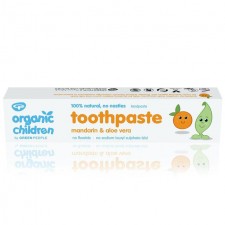 Green People Organic Children Mandarin and aloe vera Toothpaste no Fluoride 50ml