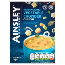 Ainsley Harriott New England Vegetable Chowder Cup Soup 3 Sachets