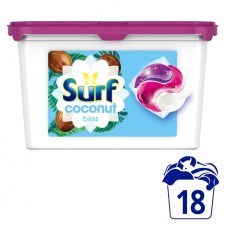 Surf Coconut Bliss Washing Capsules 18 Washes