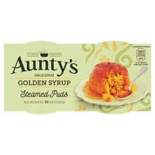 Auntys Golden Syrup Puddings 2x95g