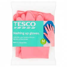 Tesco Dishwashing Rubber Gloves Medium
