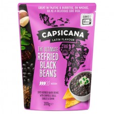 Capsicana The Ultimate Refried Black Beans 200g
