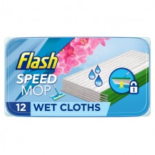 Flash Speed Mop Wet Cloth Multi Surface Wild Orchid 12 per pack