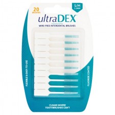Ultradex Wire Free Interdental Brushes Small to Medium 20 Pack