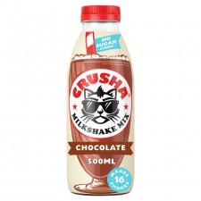 Crusha Milk Shake Mix Chocolate No Added Sugar 500ml