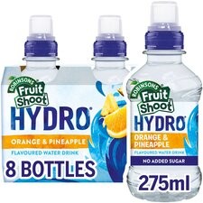 Robinsons Fruit Shoot Hydro No Added Sugar Orange and Pineapple 8 x 200ml