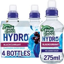 Robinsons Fruit Shoot Hydro No Added Sugar Blackcurrant 4 x 275ml