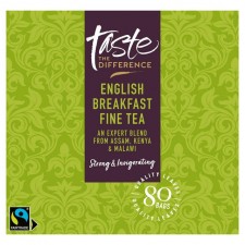 Sainsburys Taste the Difference English Breakfast 80 Teabags