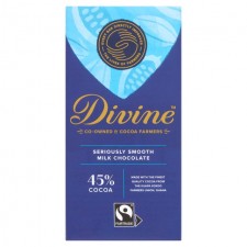 Divine 45% Cocoa Milk Chocolate Bar 90g