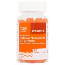 Tesco Childrens Jelly Vitamins ABCDE Orange X 60
