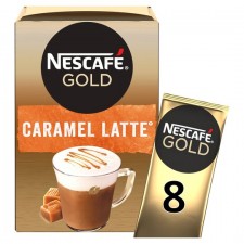 Nescafe Gold Cafe Menu Latte Caramel 8 x 17g