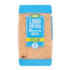 Asda Easy Cook Long Grain Brown Rice 1kg