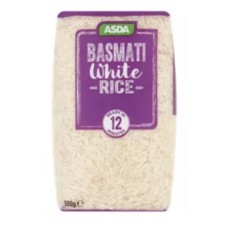 Asda White Basmati Rice 500g