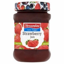 Streamline Reduced Sugar Strawberry Jam 340g