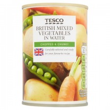 Tesco Mixed Vegetables in Water 300g