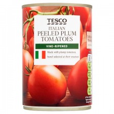Tesco Italian Peeled Plum Tomatoes 400g